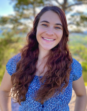 Woman with long brown hair